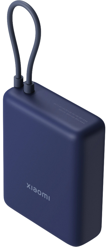 Портативный аккумулятор Xiaomi 33W Power Bank 10000mAh (встроенный кабель) синий BHR9341GL